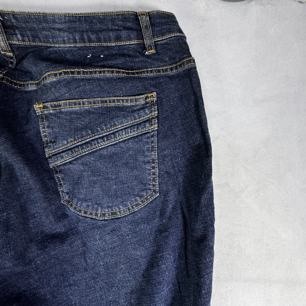 Caslon Womens Bootcut Jeans Blue Denim Dark Wash Classic Comfort 20W Petite - Picture 6 of 16